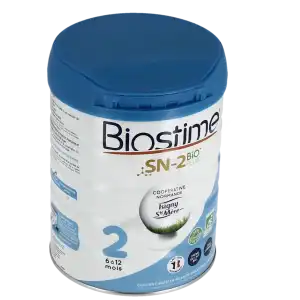 Biostime 2 Lait En Poudre Bio 6-12 Mois B/800g à HEROUVILLE ST CLAIR