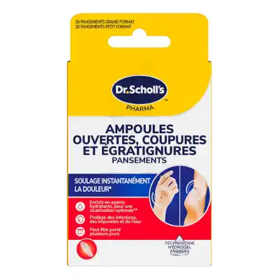 Scholl Pansements Ampoules Ouvertes Coupures Et Égratignures Boîte De 6 à HYÈRES