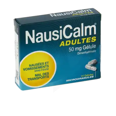 NAUSICALM 50 mg Gél Plq/14