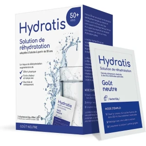 Hydratis 50+ Poudre à Diluer Riche En Minéraux Neutre 16 Sachets