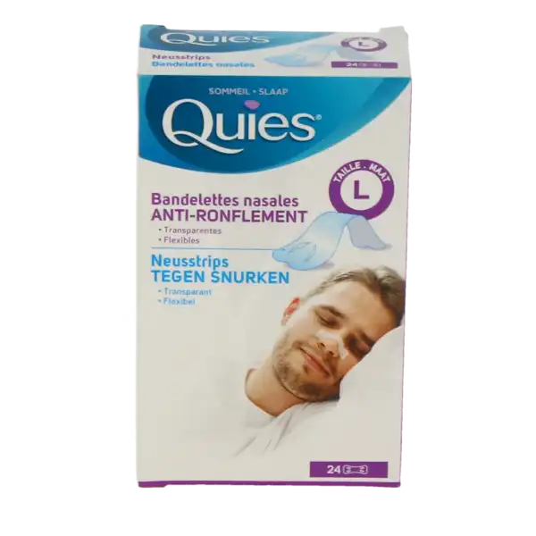 Quies Bandelettes Nasales Anti-ronflement L B/24