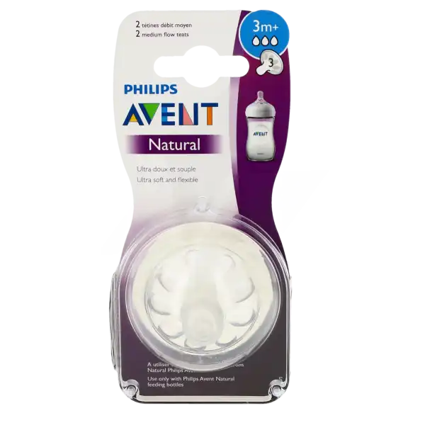 Avent Natural 2.0 Tétine Débit Moyen B/2