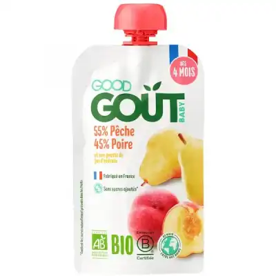 Good Gout Gourde Poire Peche 120g à LE PIAN MEDOC