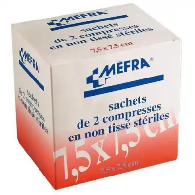 Mefra, 7,5 Cm X 7,5 Cm, Sachet De 2, 50 Sachets, Bt 100