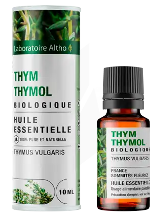 Laboratoire Altho Huile Essentielle Thym Thymol Bio 10ml