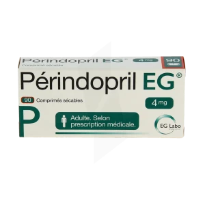 Perindopril Eg 4 Mg, Comprimé Sécable