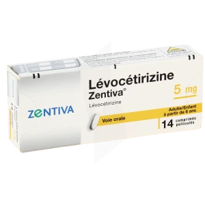 Levocetirizine Zentiva 5 Mg, Comprimé Pelliculé