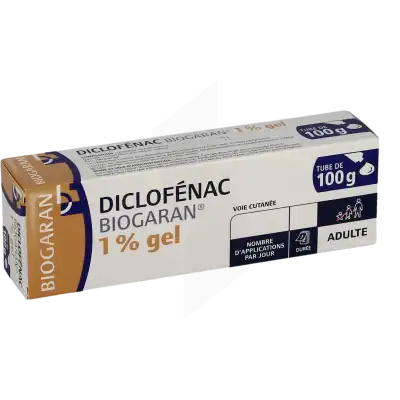 Diclofenac Biogaran 1 %, Gel à Paris