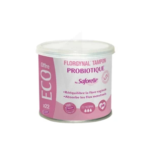 Florgynal Probiotique Tampon Périodique Sans Applicateur Normal B/22