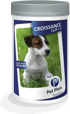 Pet-phos Croissance Ca/p=2 Comprimés Chien B/500 à LA VALETTE DU VAR