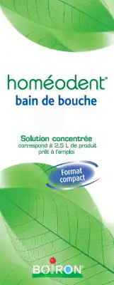 Boiron Homéodent Solution Bain De Bouche Fl/125ml à MONTPELLIER