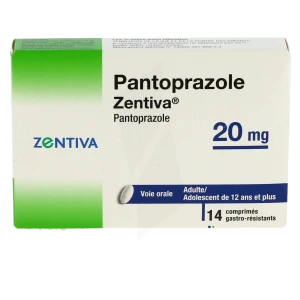 Pantoprazole Zentiva 20 Mg, Comprimé Gastro-résistant