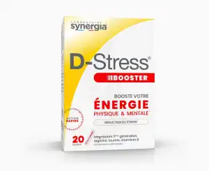 Synergia D-stress Booster Poudre Solution Buvable 20 Sachets à Gourbeyre