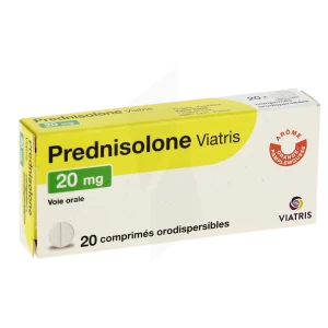Prednisolone Viatris 20 Mg, Comprimé Orodispersible