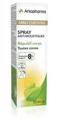 Arko Essentiel Spray Corps Anti-moustique Spray/60ml à VALENCE