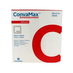 Convamax Pans Hydroc Adh Sté 20x20cm B/10