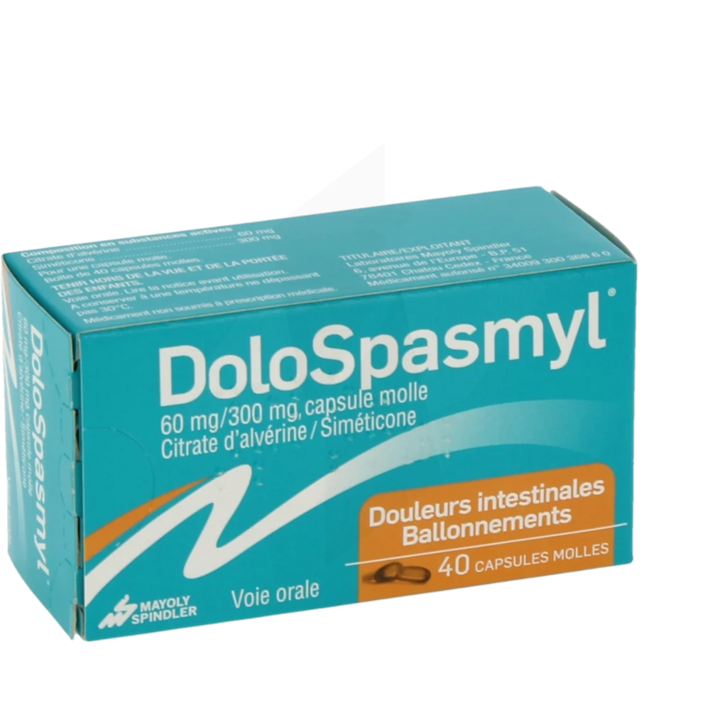 Dolospasmyl 60 Mg/300 Mg, Capsule Molle