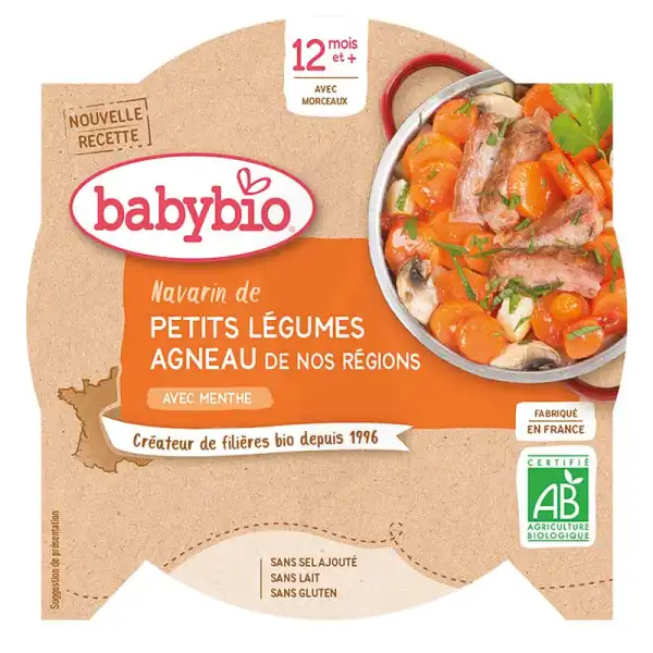 Babybio Assiette Légumes Agneau