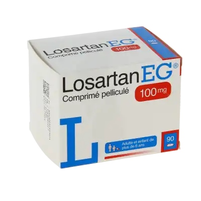 Losartan Eg 100 Mg, Comprimé Pelliculé à Auterive