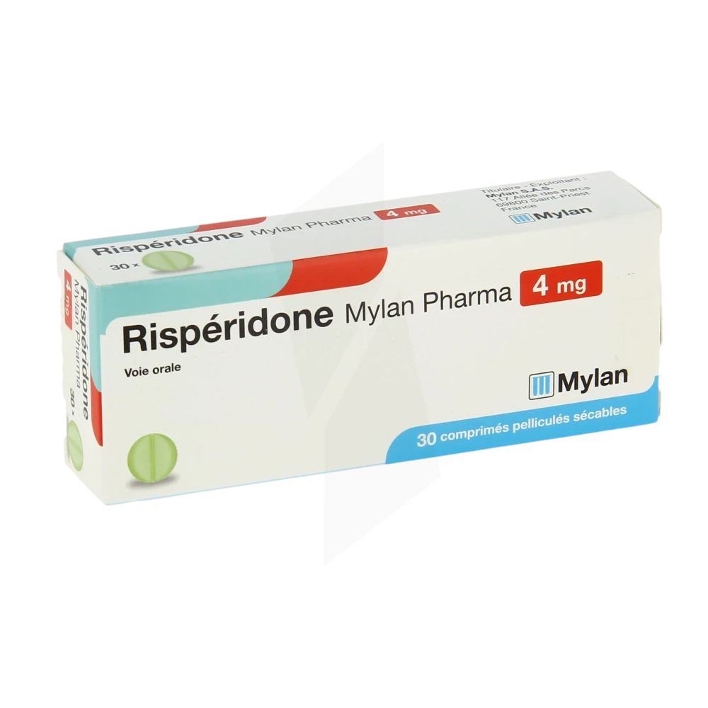 Risperidone Viatris 4 Mg, Comprimé Pelliculé Sécable