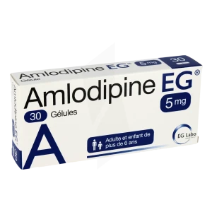 Amlodipine Eg 5 Mg, Gélule