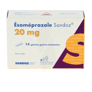 Esomeprazole Sandoz 20 Mg, Gélule Gastro-résistante