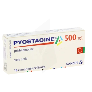Pyostacine 500 mg infection dentaire