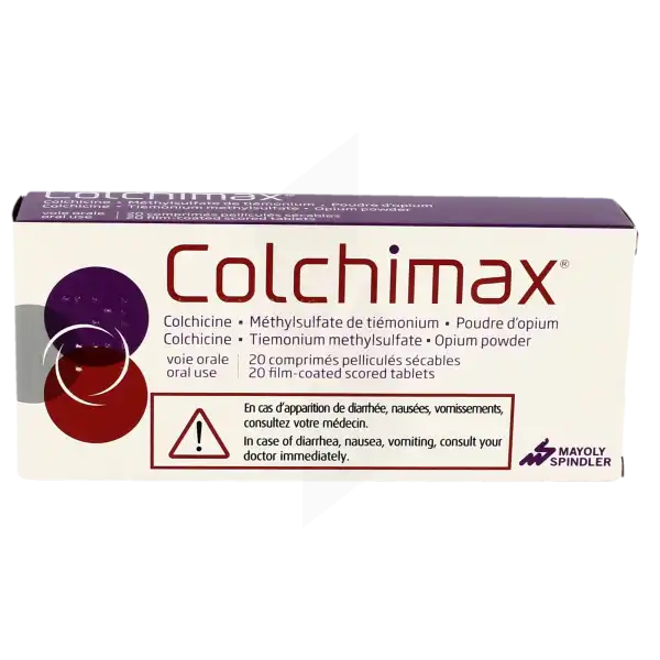 Colchimax, Comprimé Pelliculé Sécable