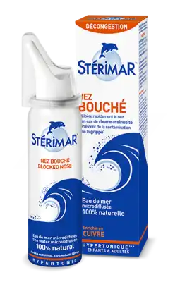 Stérimar Nez Bouché Solution Nasale Adulte Fl Pulv/100ml à Montluçon
