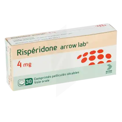 Risperidone Arrow Lab 4 Mg, Comprimé Pelliculé Sécable à CHASSE SUR RHÔNE