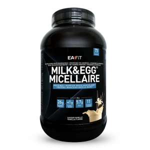 Eafit Milk & Egg 95 Micellaire Poudre Pour Boisson Vanille Pot/2,2kg