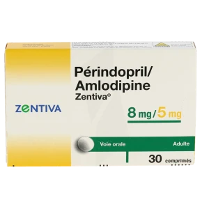 Perindopril/amlodipine Zentiva 8 Mg/5 Mg, Comprimé