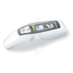 Thermomètre 6 En 1 - Auriculaire, Frontal, Ambiante, Objet, Alarme Fièvre