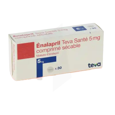 Enalapril Teva Sante 5 Mg, Comprimé Sécable à TOULOUSE