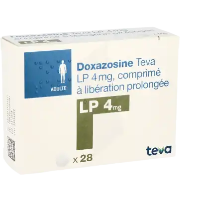 Doxazosine Teva Lp 4 Mg, Comprimé à Libération Prolongée à LA TREMBLADE