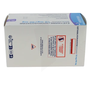 Ezetimibe/atorvastatine Biogaran 10 Mg/40 Mg Cpr Pell Plq/90