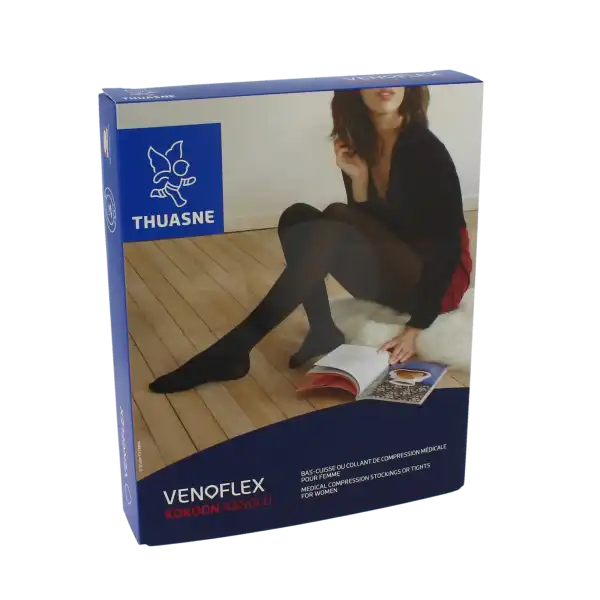 Venoflex Kokoon Absolu 2 Bas Cuisse Femme Noir Taille 1n