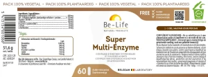 Be-life Super Multi-enzyme Gélules B/60