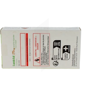 Lamictal 25 Mg, Comprimé Dispersible Ou à Croquer