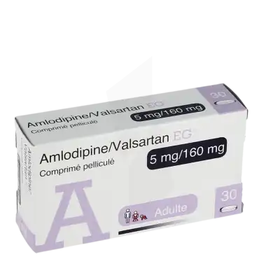Amlodipine/valsartan Eg 5 Mg/160 Mg, Comprimé Pelliculé à Auterive