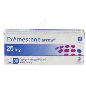 Exemestane Arrow 25 Mg, Comprimé Pelliculé