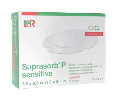 Suprasorb P Sensitive Border Multisite Pansement Hydrocellulaire Siliconé Stérile 7,5x9,5cm B/10 à Toulouse
