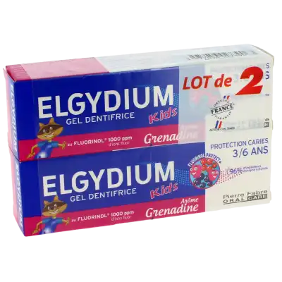Elgydium Kids Protection Caries Pâte Dentifrice Grenadine 2t/50ml à Saint-Etienne