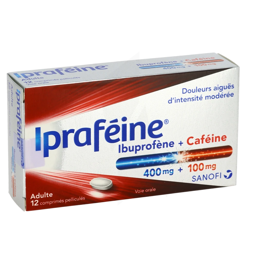 Iprafeine 400 Mg/100 Mg Cpr Pell Plq/12