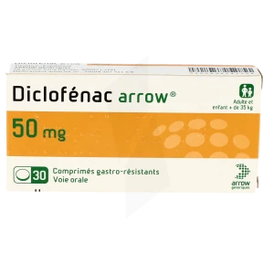 Diclofenac Arrow 50 Mg, Comprimé Gastro-résistant