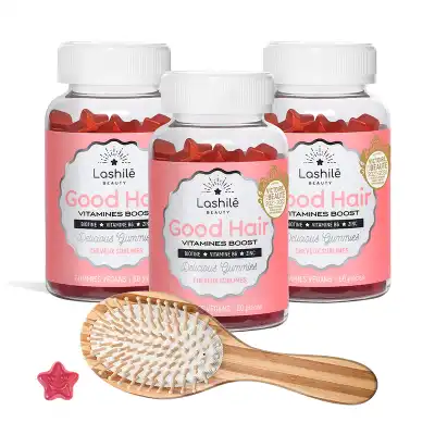 Lashilé Beauty Good Hair Vitamines Boost Gummies 3b/60 à LE LAVANDOU