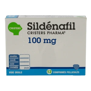 Sildenafil Cristers Pharma 100 Mg, Comprimé Pelliculé