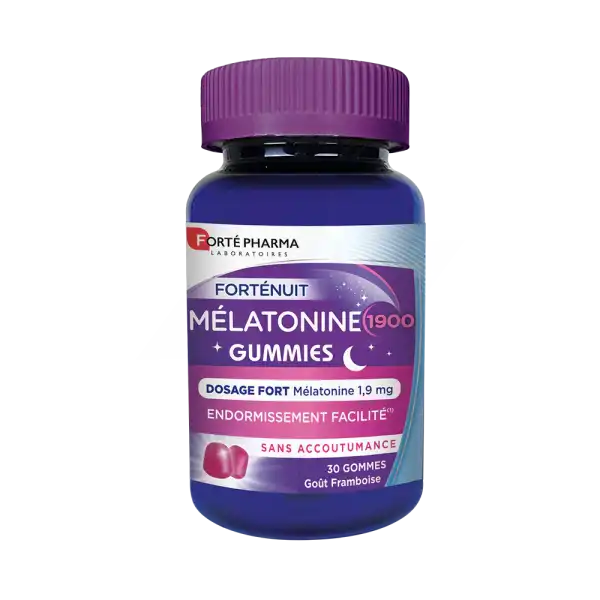 Forte Pharma Fortenuit Mélatonine 1900 Gummies Gomme Pot/30