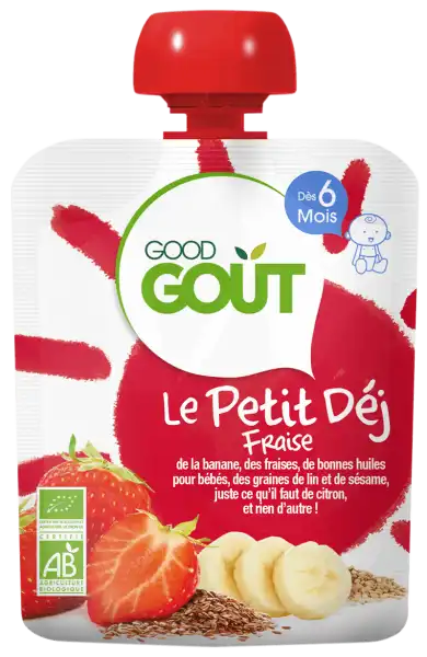 Good Goût Petit Déj Fraise Gourde/70g