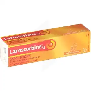 Laroscorbine Sans Sucre 1 G, Comprimé Effervescent B/15 à Genas